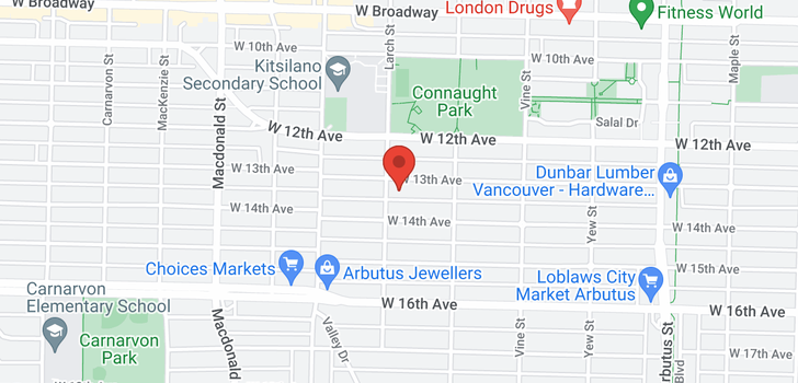 map of 2486 W 13TH AVENUE